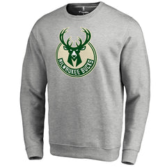 Milwaukee Bucks Primary Logo Sweatshirt - Heathered Gray online