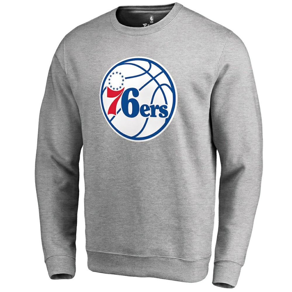 Philadelphia 76ers Primary Logo Sweatshirt - Heathered Gray shop