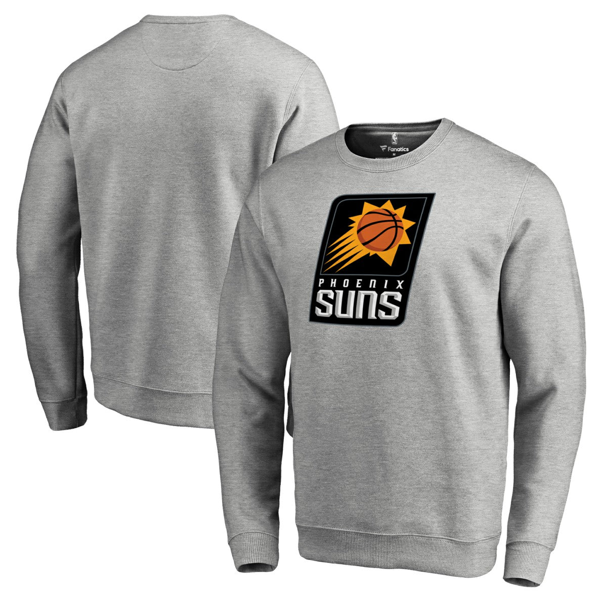 Phoenix Suns Primary Logo Sweatshirt - Heathered Gray on sale