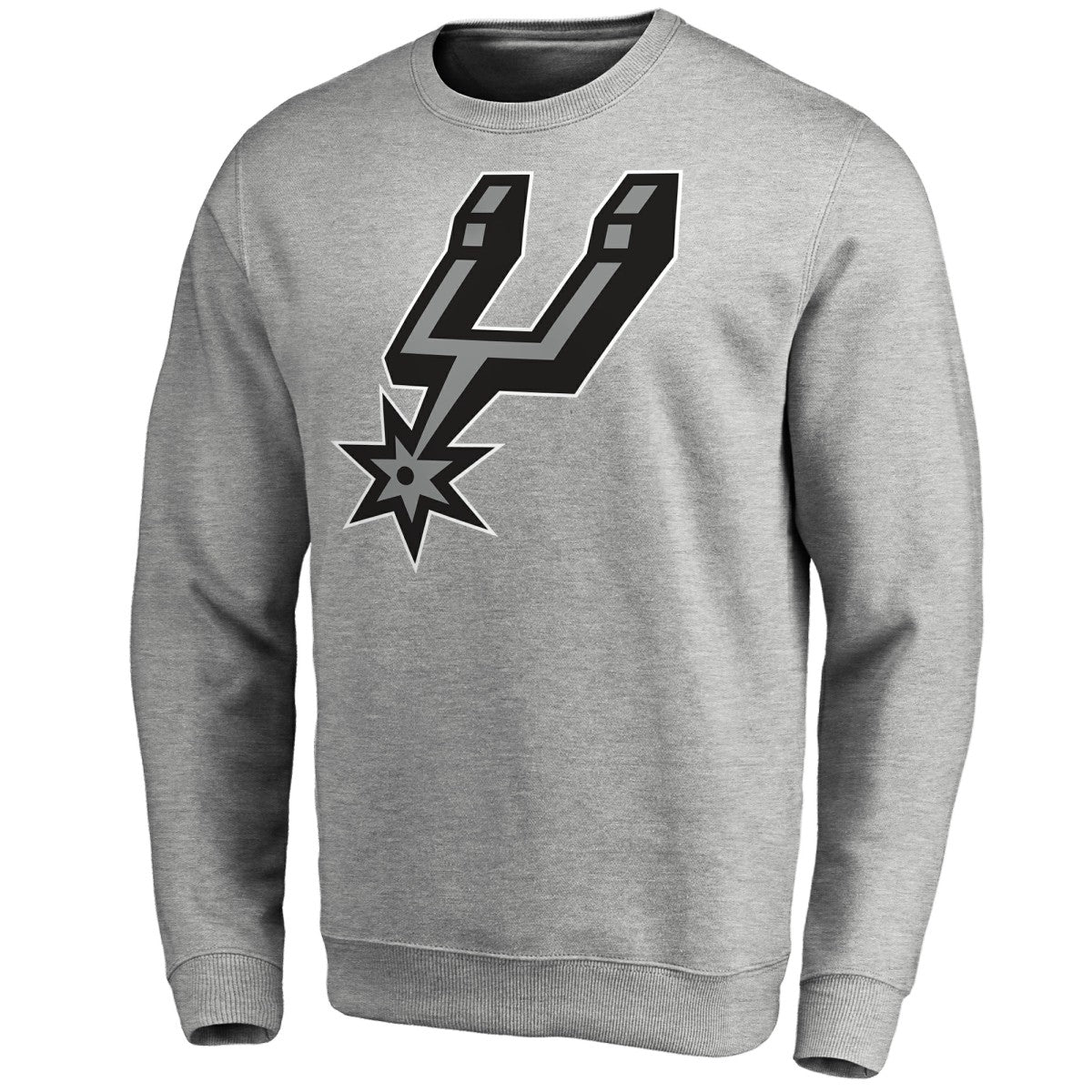 San Antonio Spurs Primary Logo Sweatshirt - Heathered Gray discount