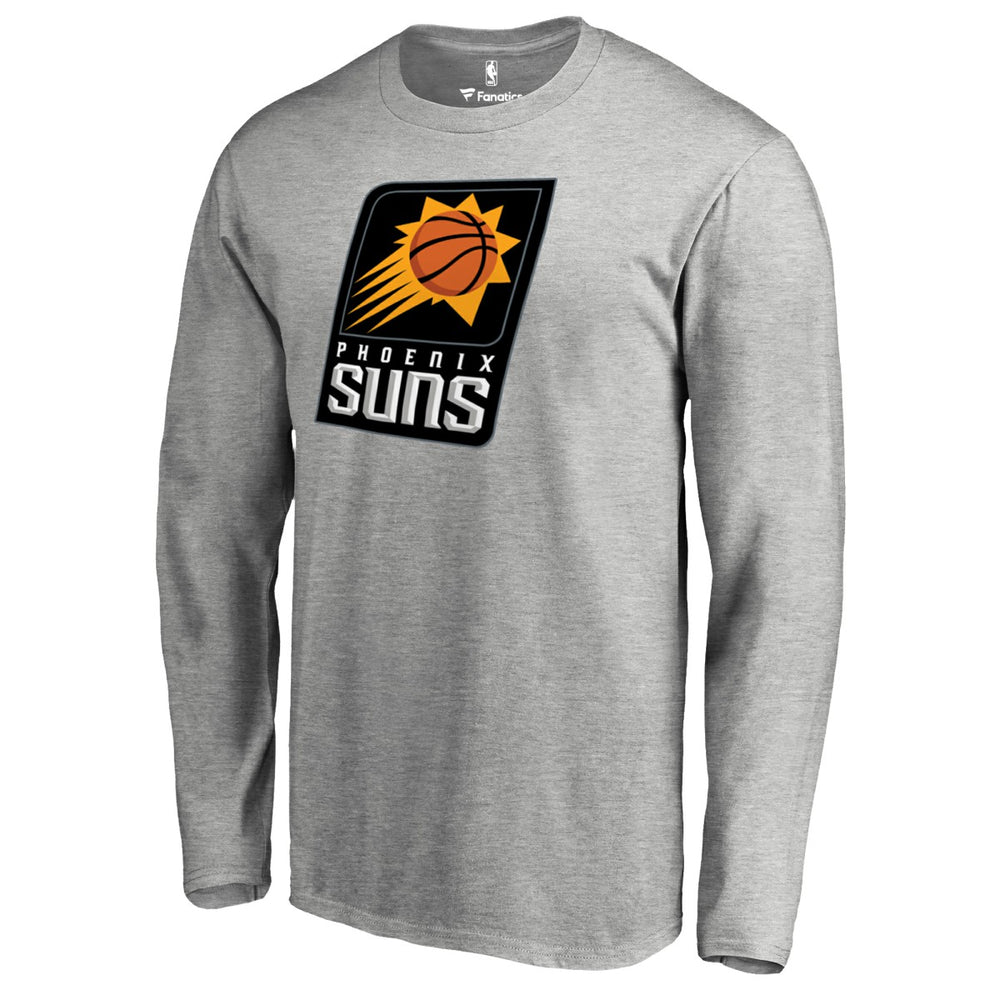 Phoenix Suns Primary Logo Long Sleeve T-Shirt - Heather Gray online
