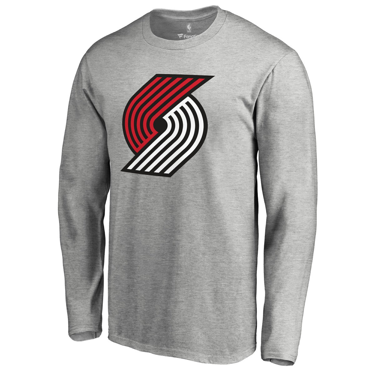 Portland Trail Blazers Primary Logo Long Sleeve T-Shirt - Heather Gray on sale
