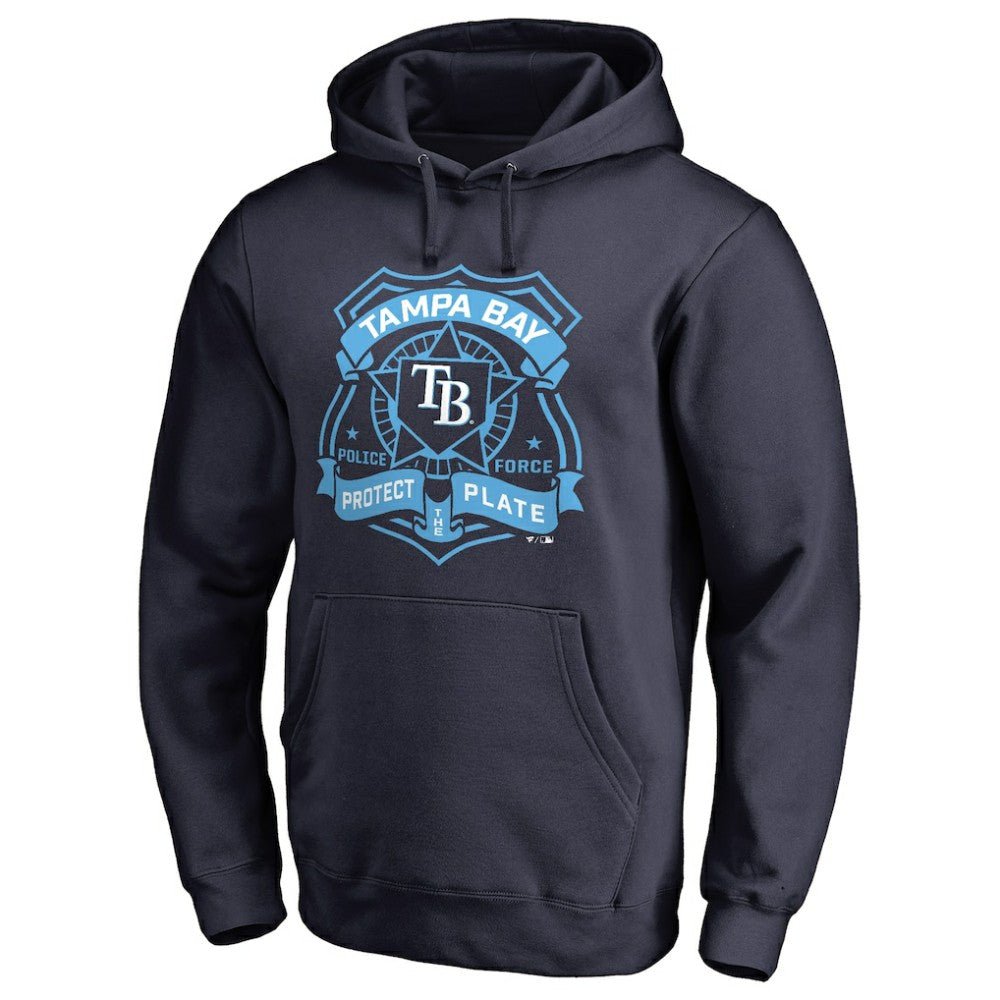 Tampa Bay Rays Police Badge Pullover Hoodie - Navy