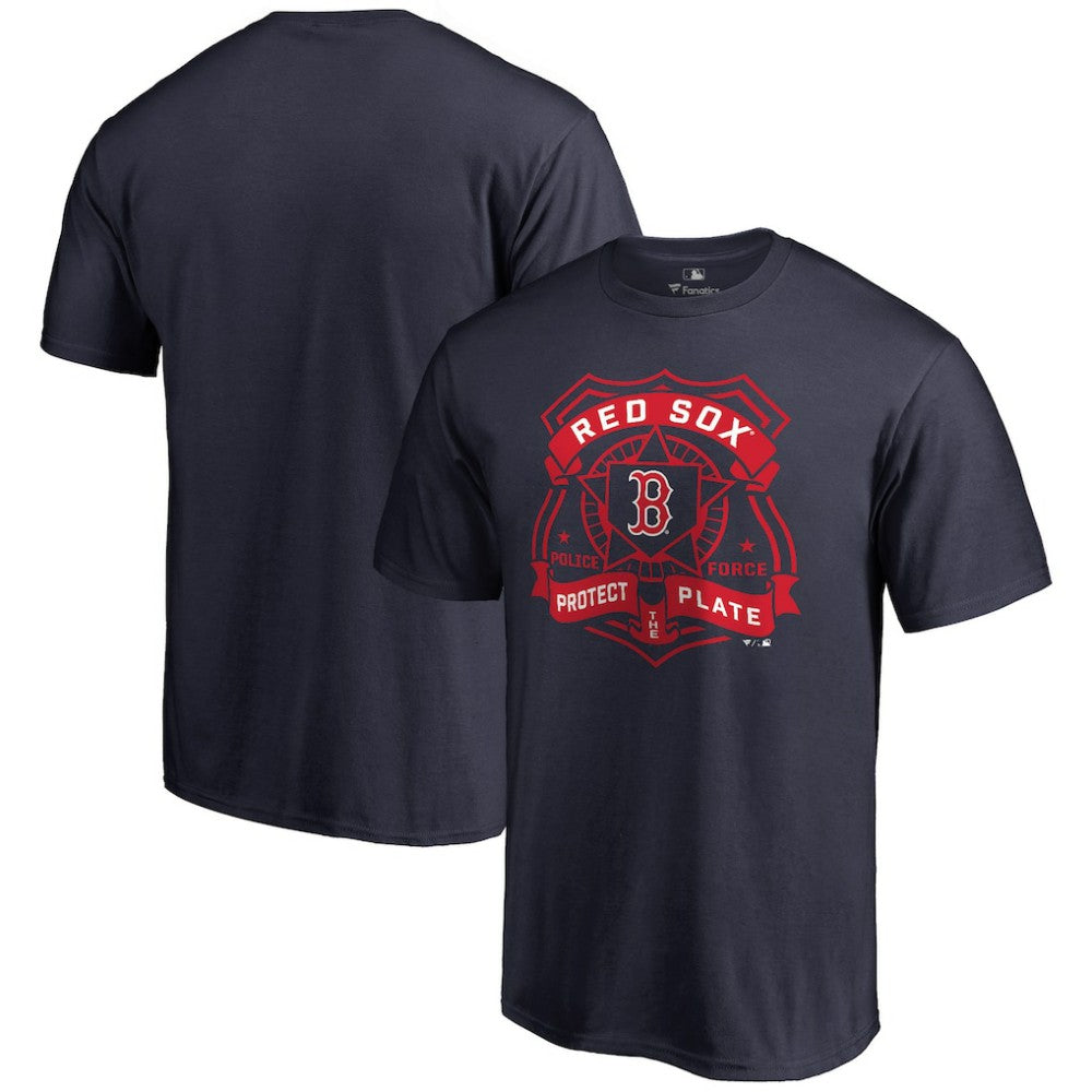 Boston Red Sox Police Badge T-Shirt - Navy