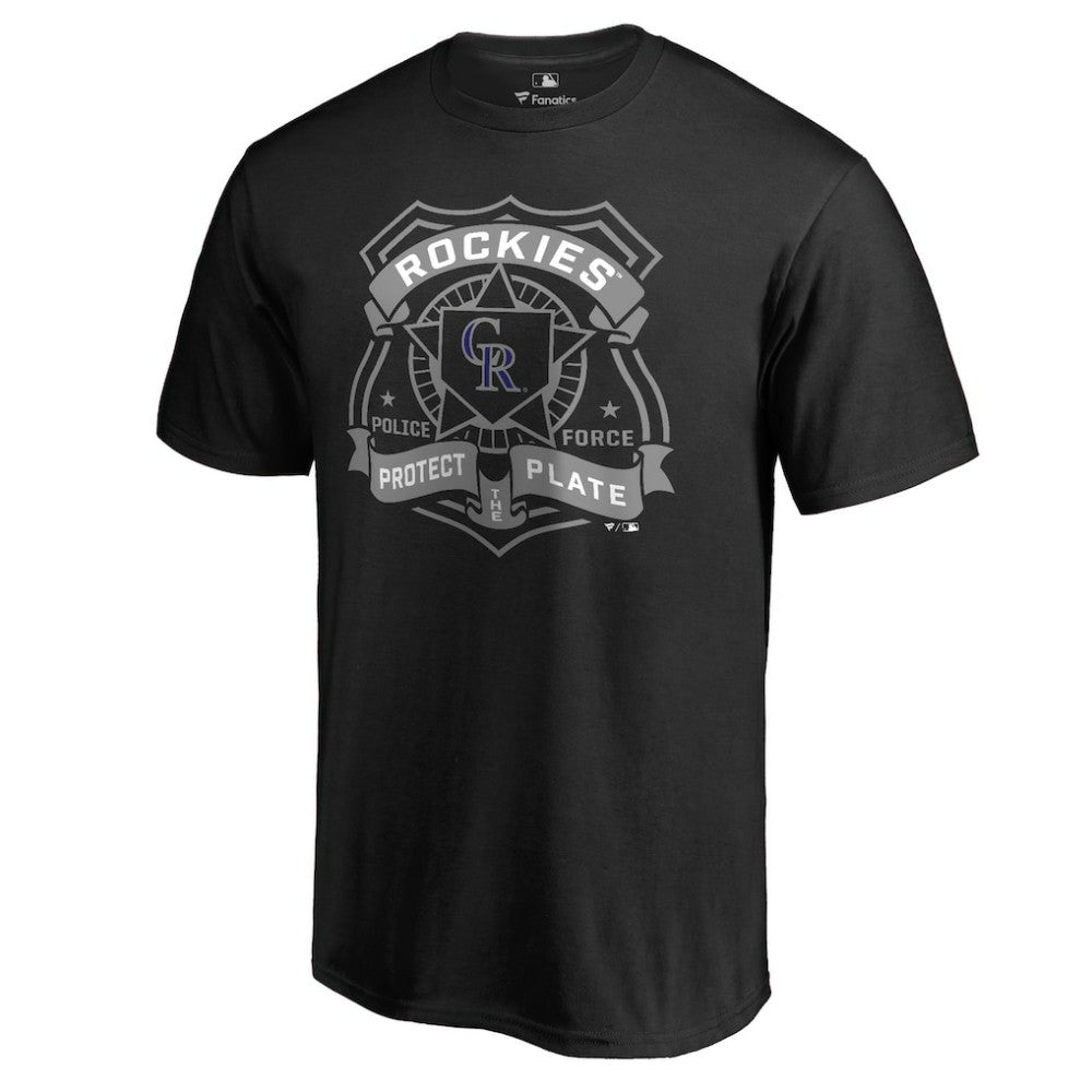 Colorado Rockies Police Badge T-Shirt - Black