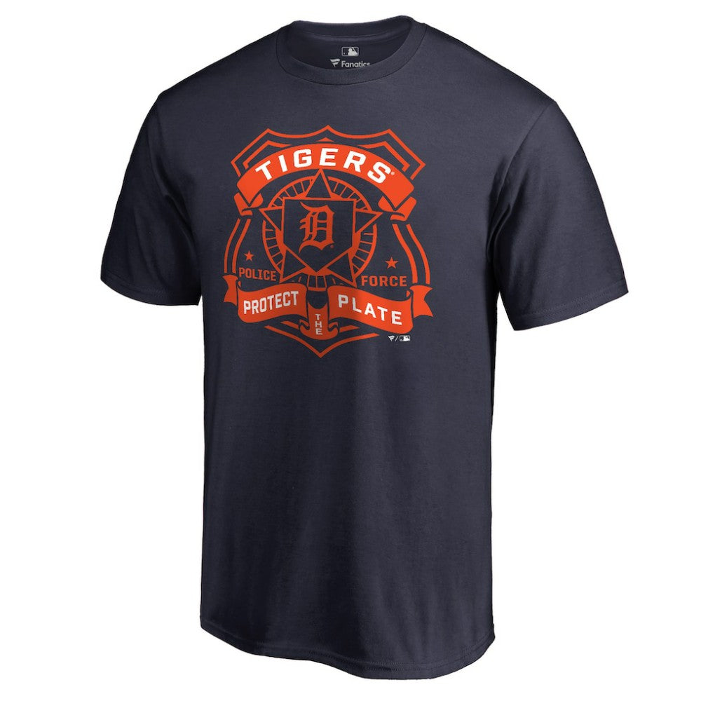 Detroit Tigers Police Badge T-Shirt - Navy