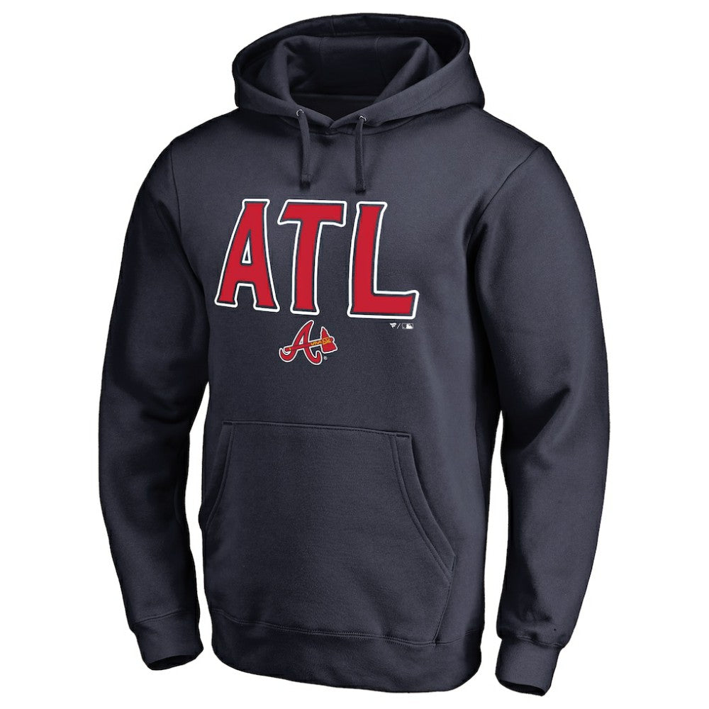Atlanta Braves ATL Hometown Pullover Hoodie - Navy