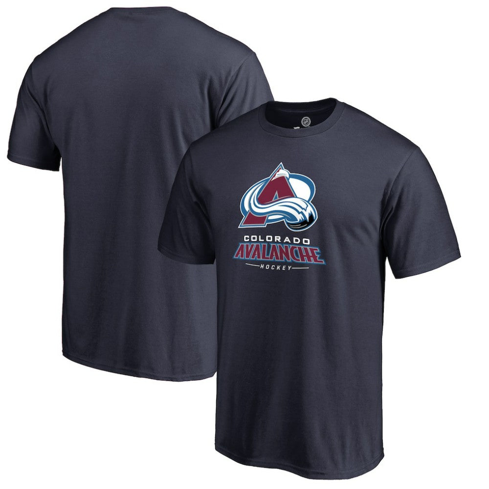 Colorado Avalanche Team Lockup T-Shirt Navy