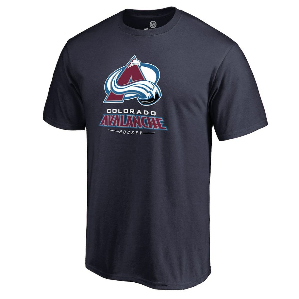 Colorado Avalanche Team Lockup T-Shirt Navy