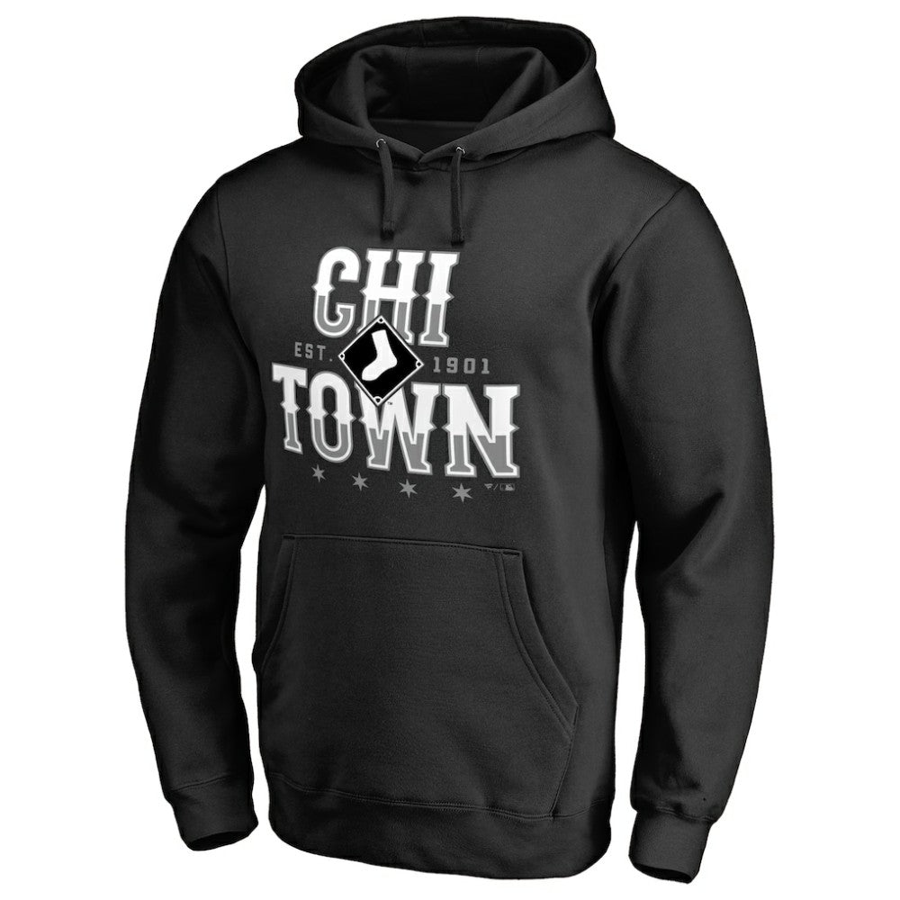 Chicago White Sox Chi Town Hometown Pullover Hoodie - Black