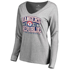 Texas Rangers Women's Rangers Republic Hometown Long Sleeve T-Shirt - Ash