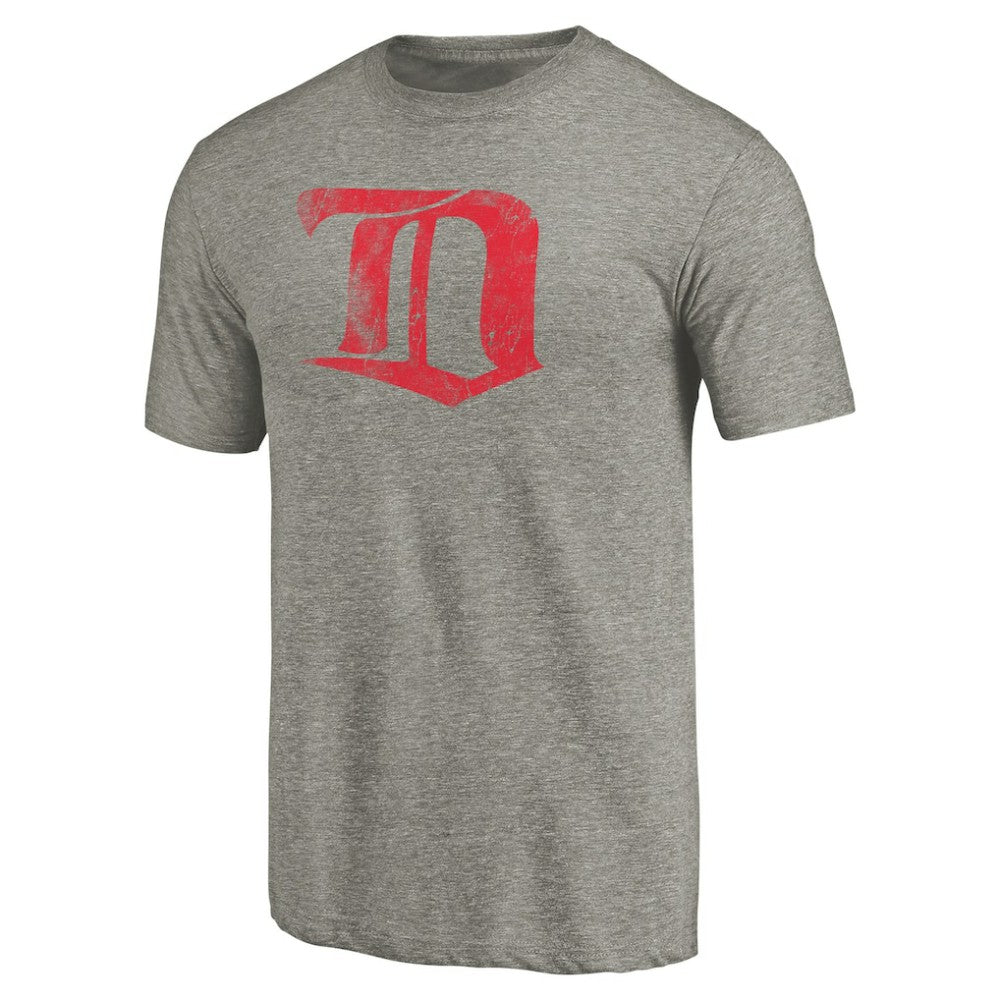 Detroit Red Wings Throwback Logo 1926-1927 Tri-Blend T-Shirt Ash