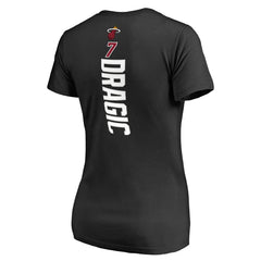 Goran Dragic Miami Heat Women's Backer V-Neck T-Shirt - Black sale