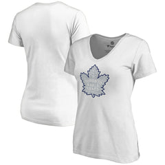 Toronto Maple Leafs Women's Whiteout V-Neck T-Shirt White