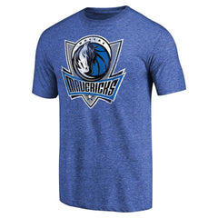 Dallas Mavericks Distressed Team Logo Tri-Blend T-Shirt sale - Heather Royal discount