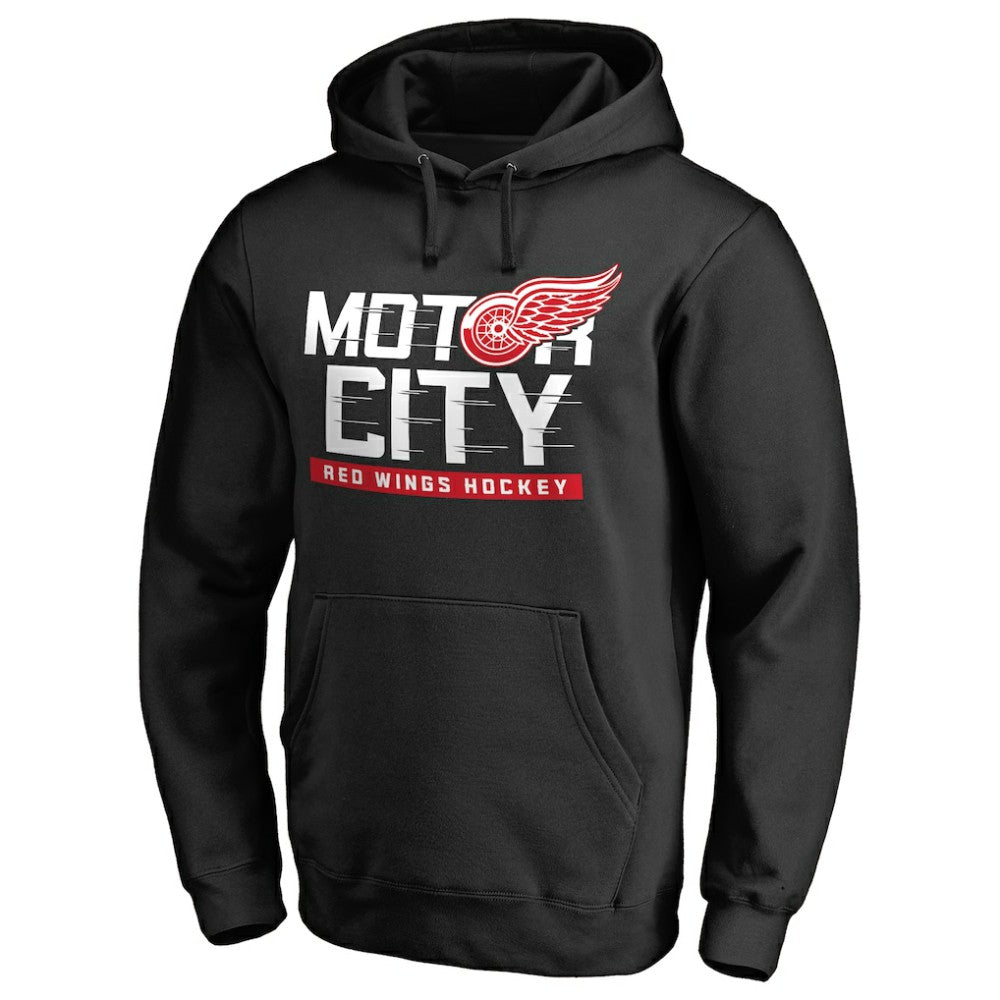 Detroit Red Wings Hometown Collection Motor City Pullover Hoodie Black