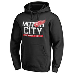 Detroit Red Wings Hometown Collection Motor City Pullover Hoodie Black