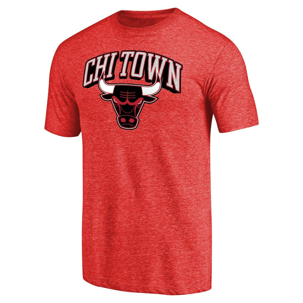 Chicago Bulls Hometown Collection Chi Town Tri-Blend T-Shirt sale - Red for sale