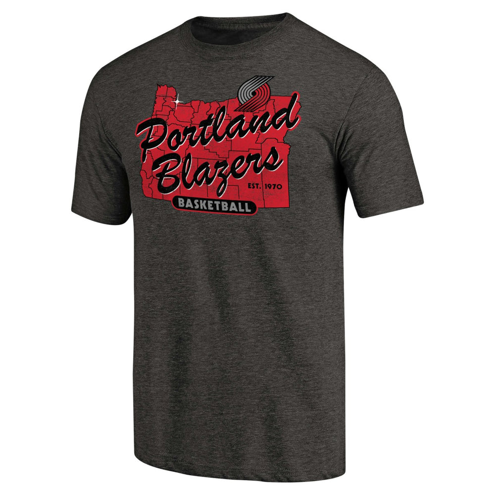 Portland Trail Blazers Hometown Collection Old Town 2 Tri-Blend T-Shirt - Black on sale