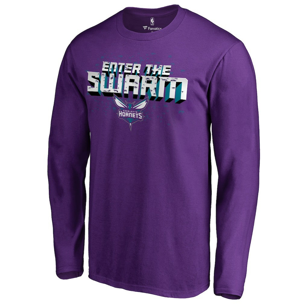 Charlotte Hornets Hometown Collection The Swarm Long Sleeve T-Shirt - Purple discount