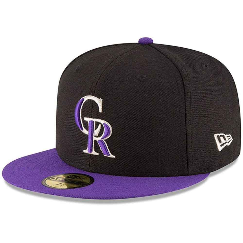 Colorado Rockies Authentic Collection ON Field 59FIFTY Structured Hat - Black/Purple | New Era