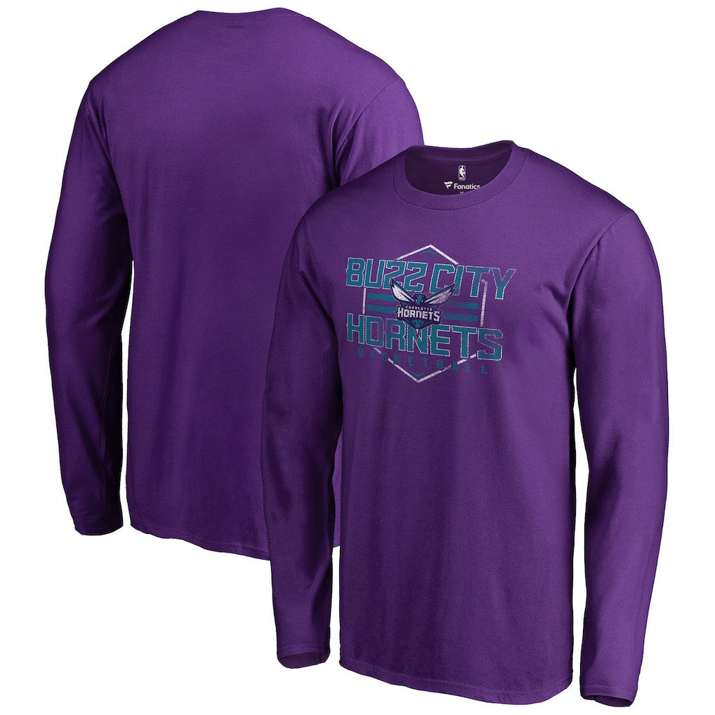 Charlotte Hornets Hometown Collection The Nest Long Sleeve T-Shirt - Purple cheap