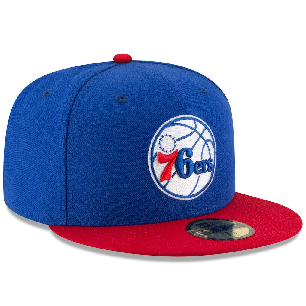 Philadelphia 76ers Team Color 2Tone 59FIFTY Fitted Hat - Royal/Red | New Era online