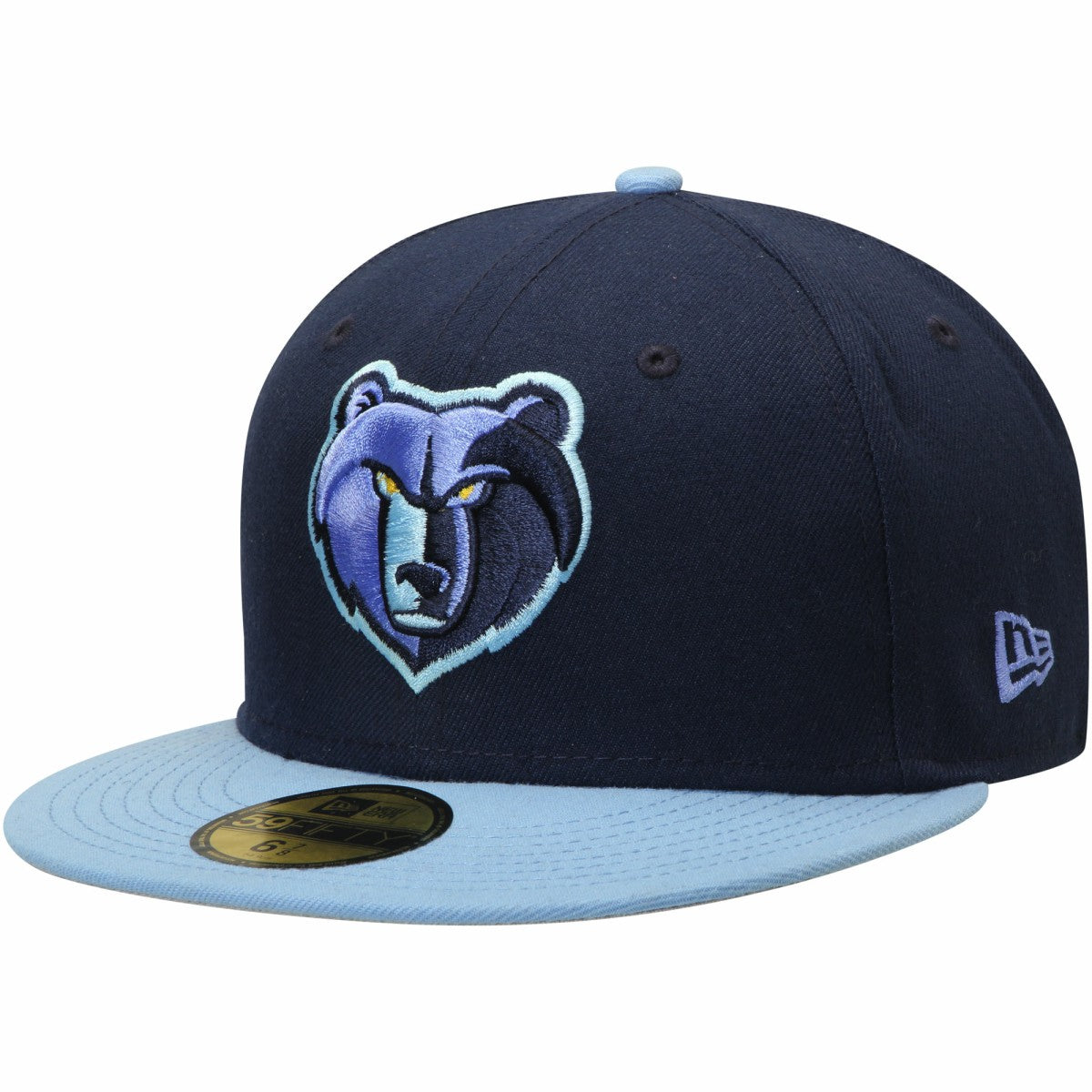 Memphis Grizzlies Team Color 2Tone 59FIFTY Fitted Hat - Navy/Light Blue | New Era cheap