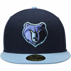Memphis Grizzlies Team Color 2Tone 59FIFTY Fitted Hat - Navy/Light Blue | New Era cheap
