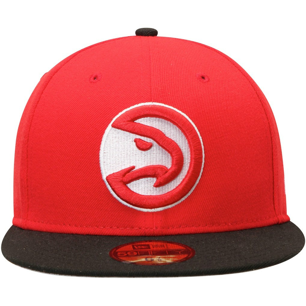 Atlanta Hawks Team Color 2Tone 59FIFTY Fitted Hat - Red/Black | New Era discount