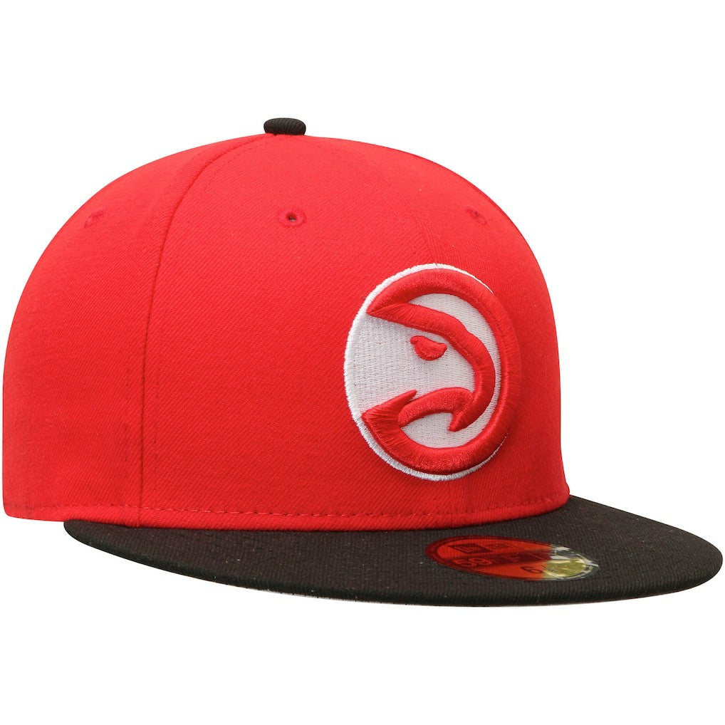 Atlanta Hawks Team Color 2Tone 59FIFTY Fitted Hat - Red/Black | New Era discount