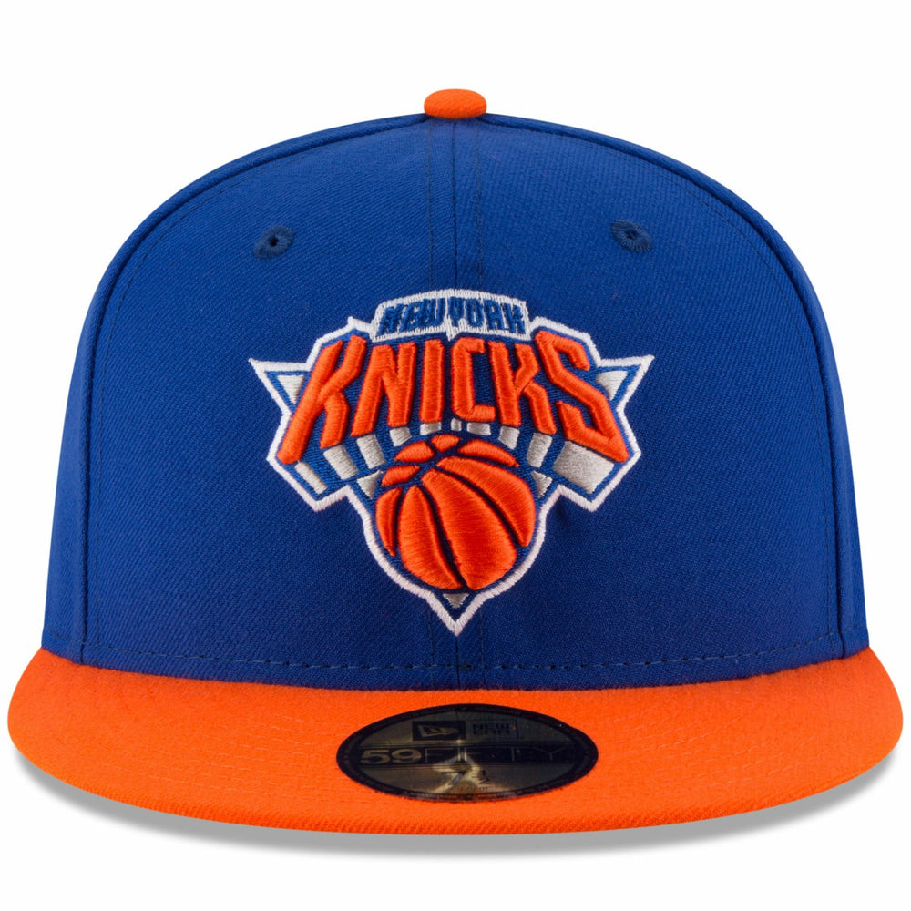 New York Knicks Team Color 2Tone 59FIFTY Fitted Hat - Royal/Orange | New Era for sale