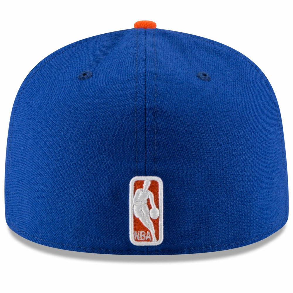 New York Knicks Team Color 2Tone 59FIFTY Fitted Hat - Royal/Orange | New Era for sale