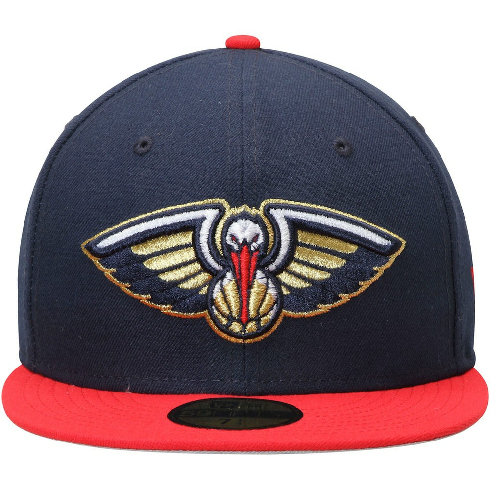 New Orleans Pelicans Team Color 2Tone 59FIFTY Fitted Hat - Navy/Red | New Era for sale