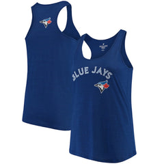 Toronto Blue Jays Soft as a Grape Women's Plus Size Swing for the Fences Racerback Tank Top - Royal