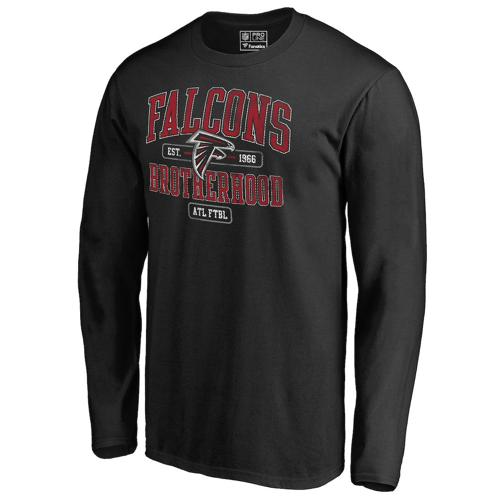 Atlanta Falcons Hometown Brotherhood Collection Guild Long Sleeve T-Shirt - Black cheap