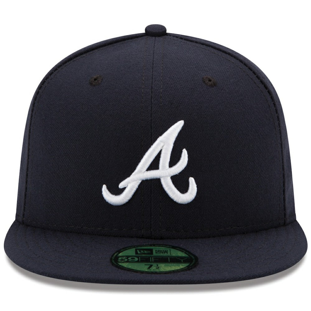 Atlanta Braves Road Authentic Collection On-Field 59FIFTY Fitted Hat - Navy | New Era