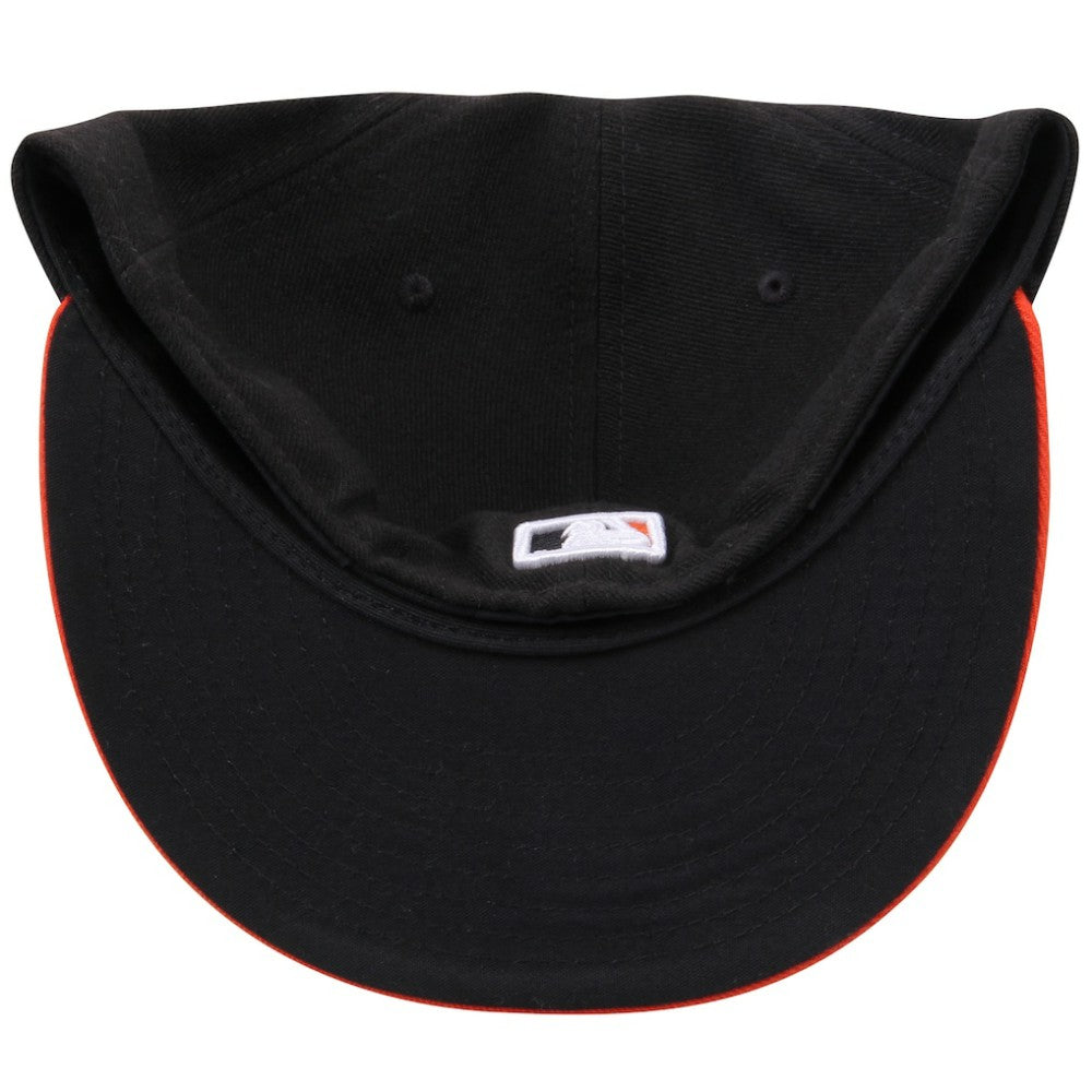 Baltimore Orioles Road Authentic Collection On-Field 59FIFTY Fitted Hat - Black/Orange | New Era