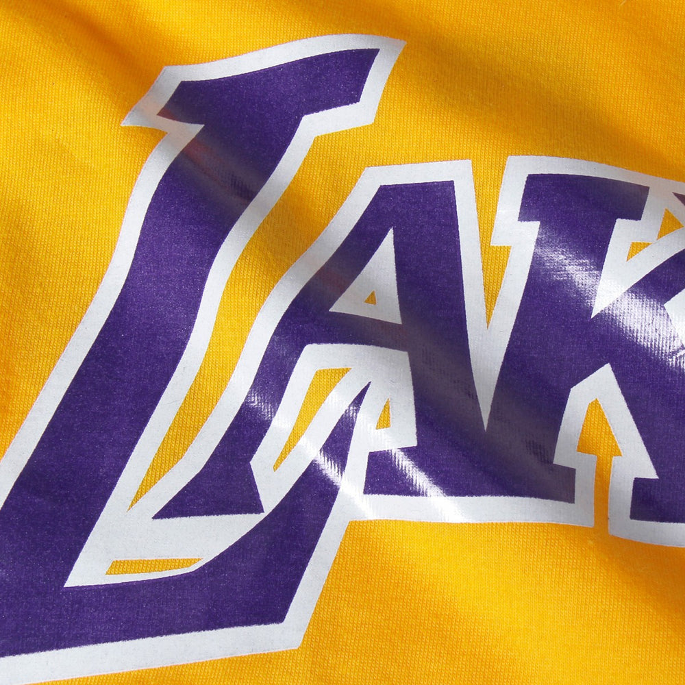 Magic Johnson Los Angeles Lakers Hardwood Classics Retro Name & Number T-Shirt - Gold | Mitchell & Ness online