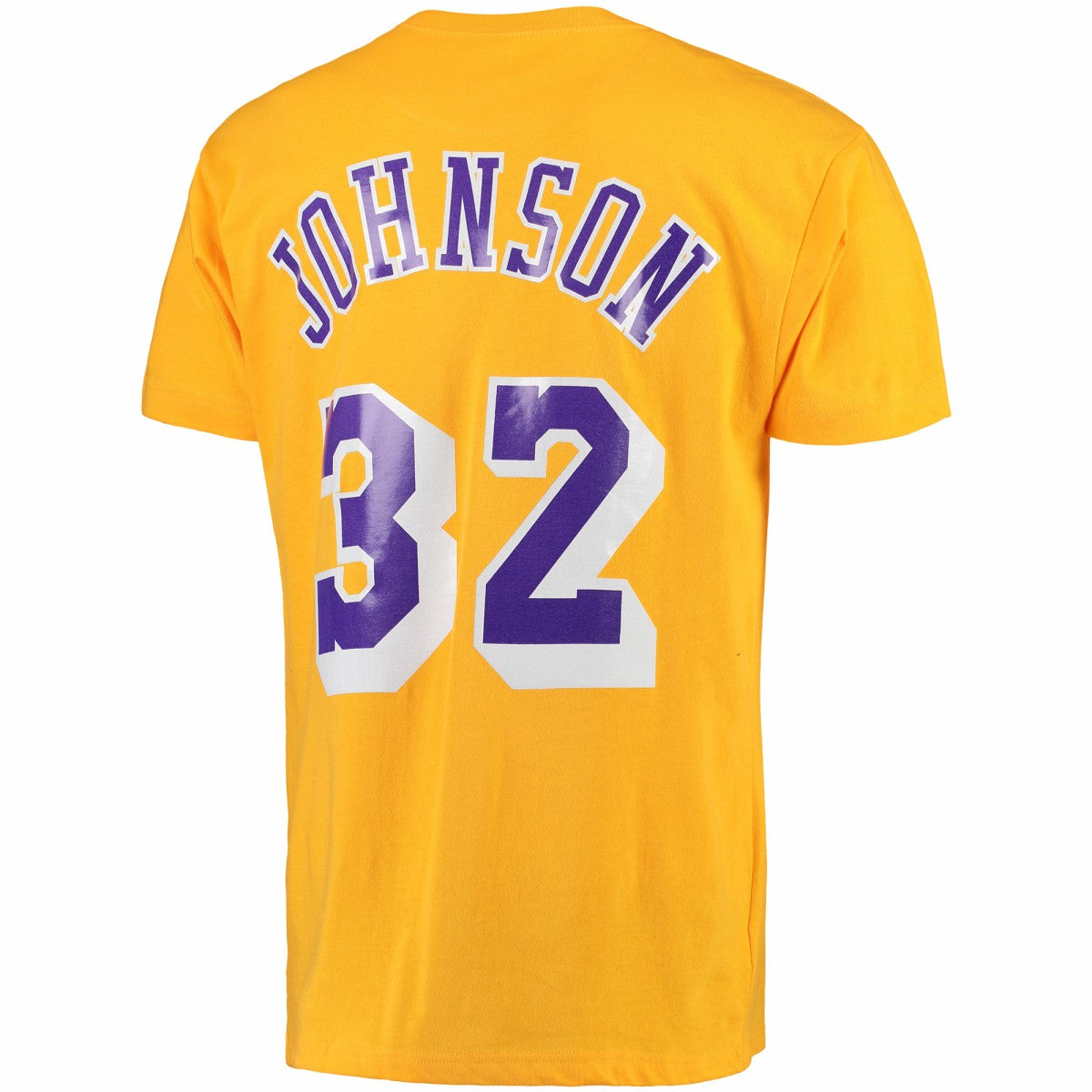 Magic Johnson Los Angeles Lakers Hardwood Classics Retro Name & Number T-Shirt - Gold | Mitchell & Ness online