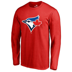 Toronto Blue Jays Logo Long Sleeve T-Shirt - Red