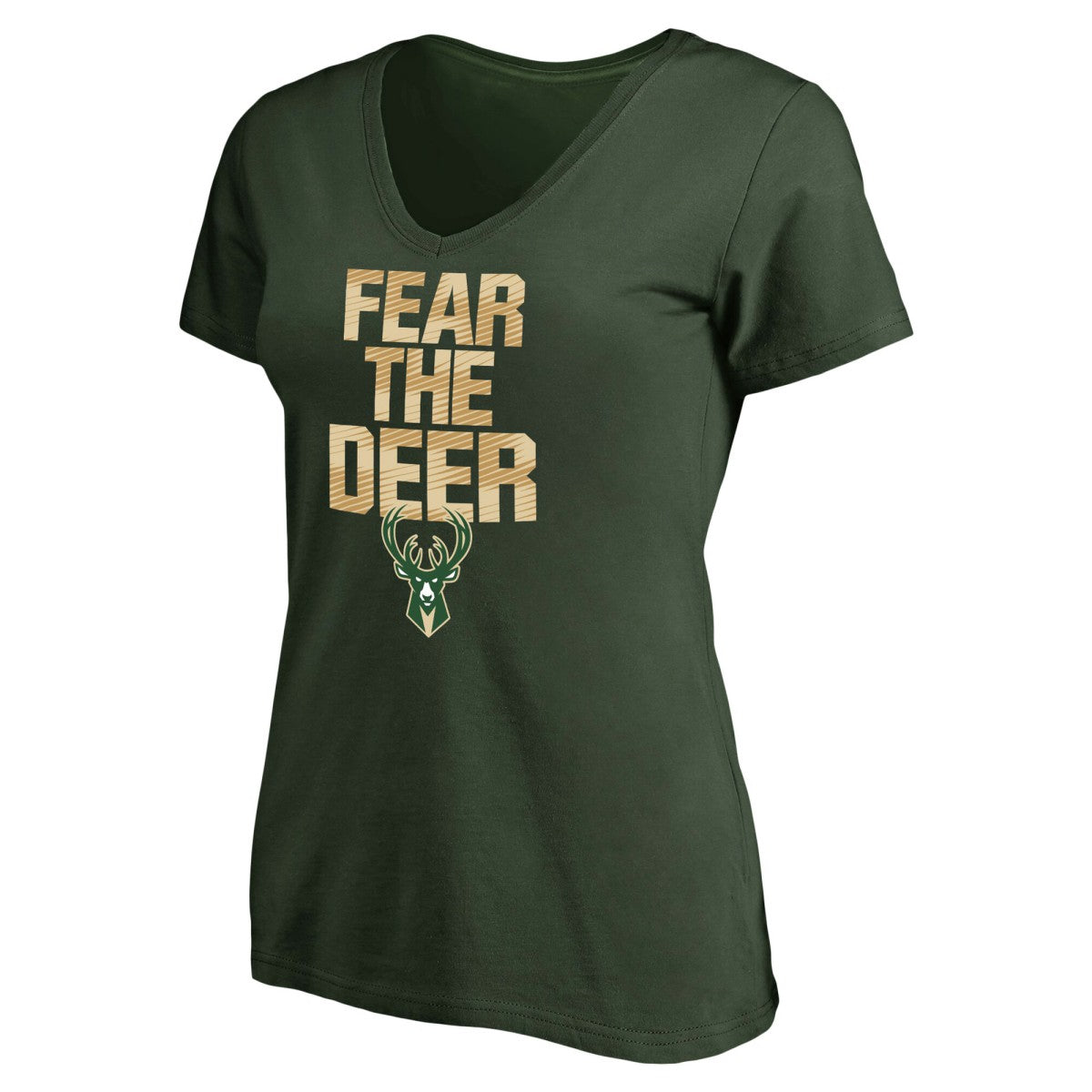 Milwaukee Bucks Women's Mantra V-Neck T-Shirt - Green sale