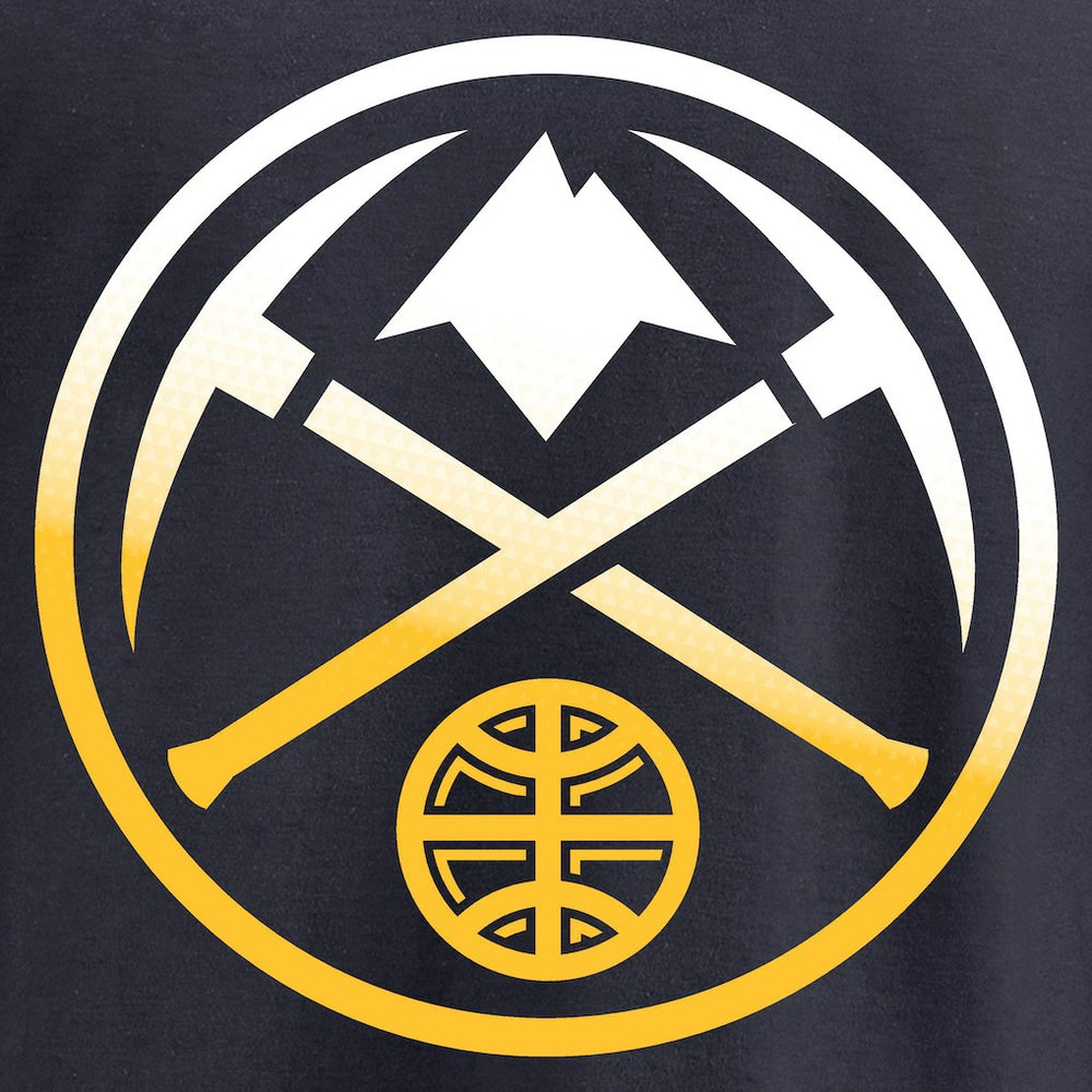 Denver Nuggets Gradient Logo T-Shirt sale - Navy on sale