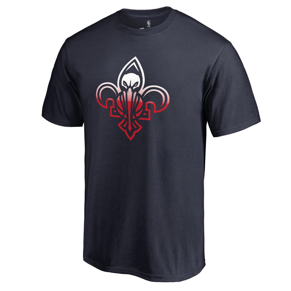 New Orleans Pelicans Gradient Logo T-Shirt - Navy on sale