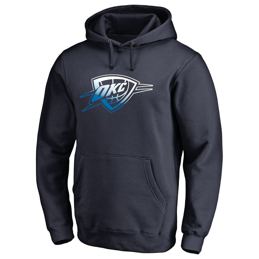 Oklahoma City Thunder Gradient Logo Pullover Hoodie - Navy on sale