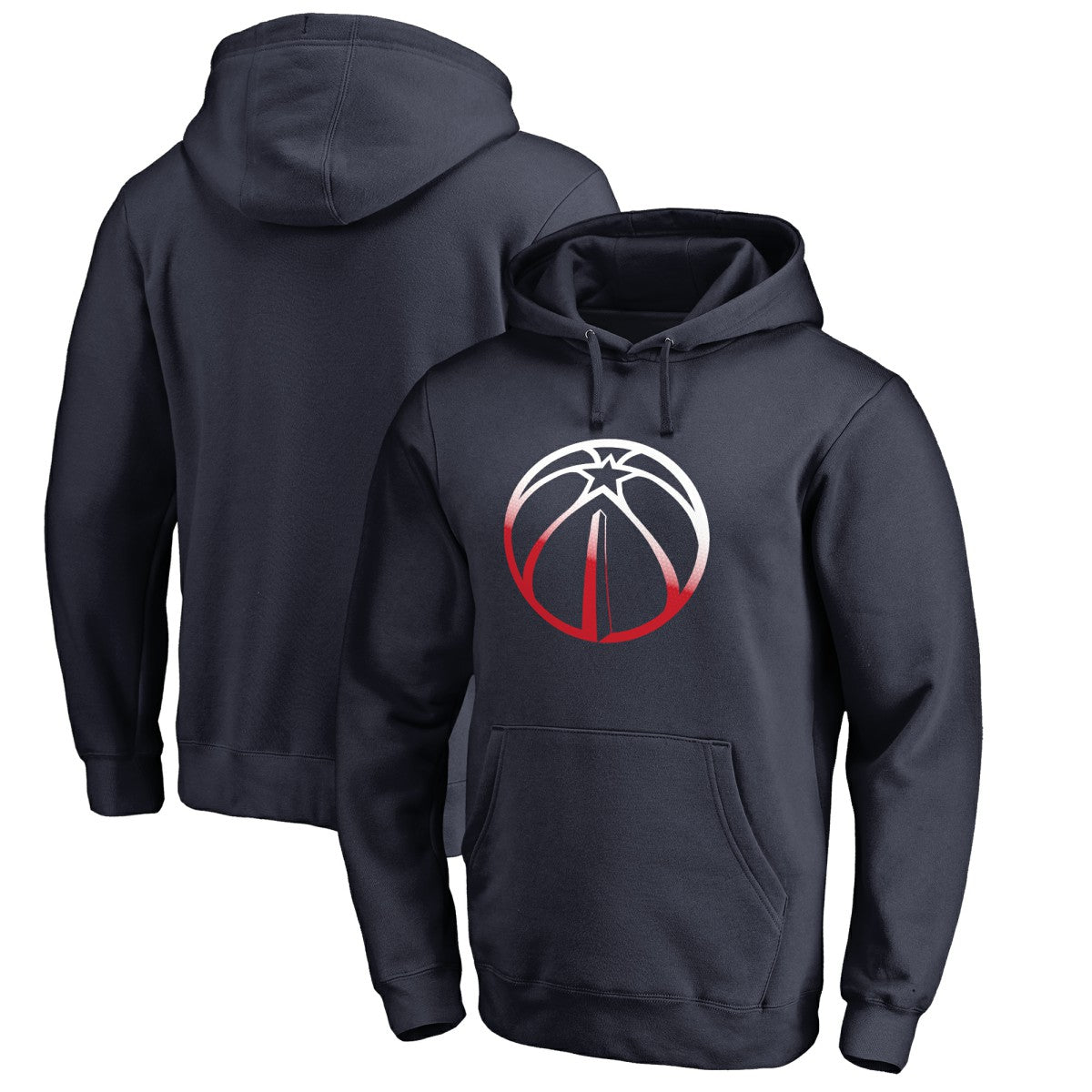 Washington Wizards Gradient Logo Pullover Hoodie - Navy sale