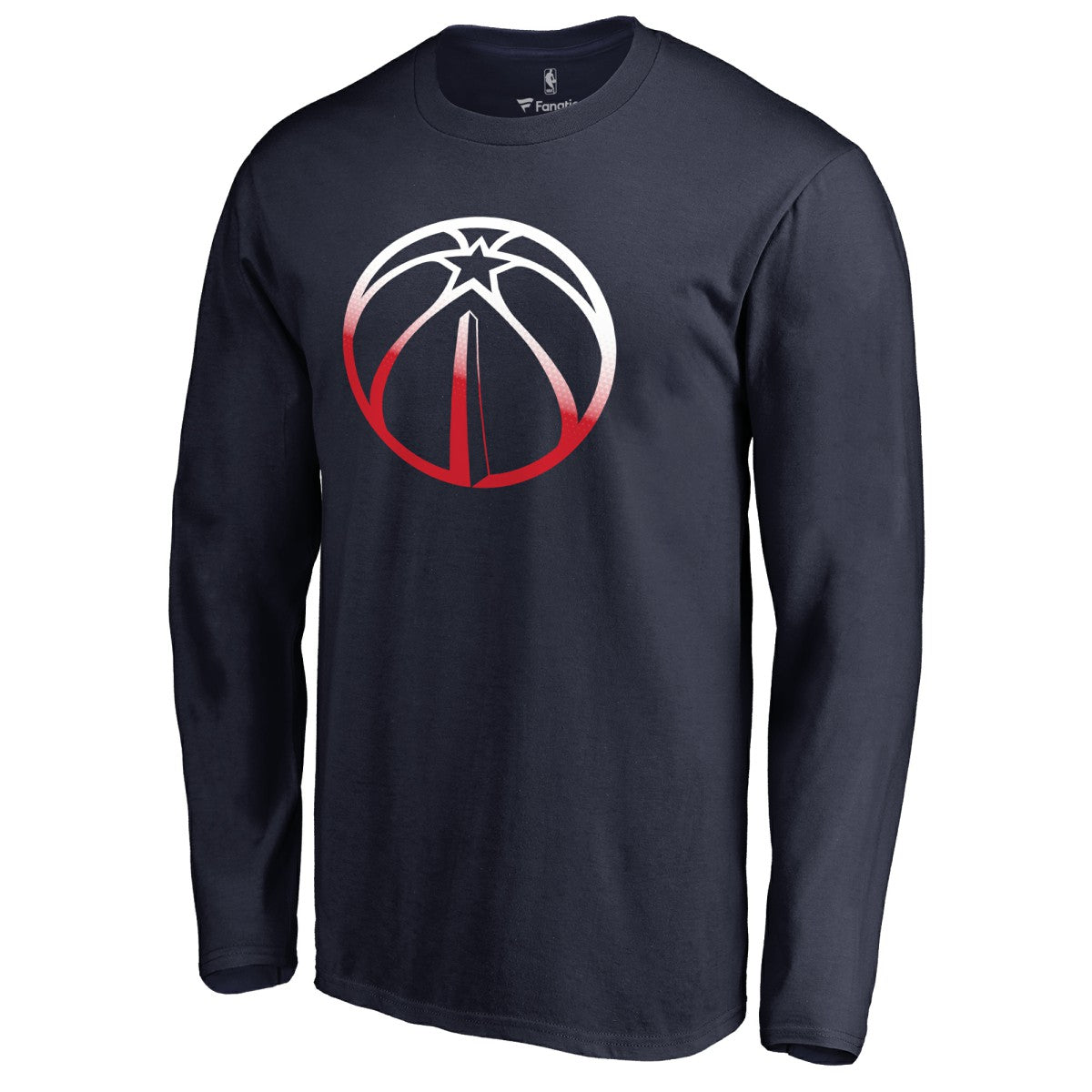 Washington Wizards Gradient Logo Long Sleeve T-Shirt - Navy on sale