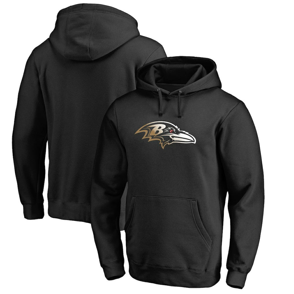 Baltimore Ravens Gradient Logo Pullover Hoodie - Black cheap