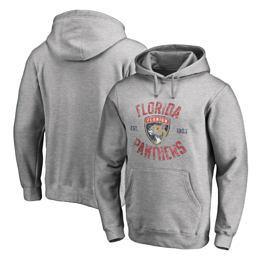 Florida Panthers Heritage Pullover Hoodie Ash