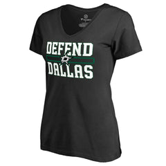 Dallas Stars Women's Hometown Collection Defend T-Shirt Black